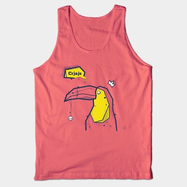 Graffiti Style Toucan Tank Top by NJORDUR